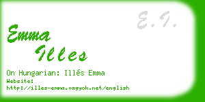 emma illes business card